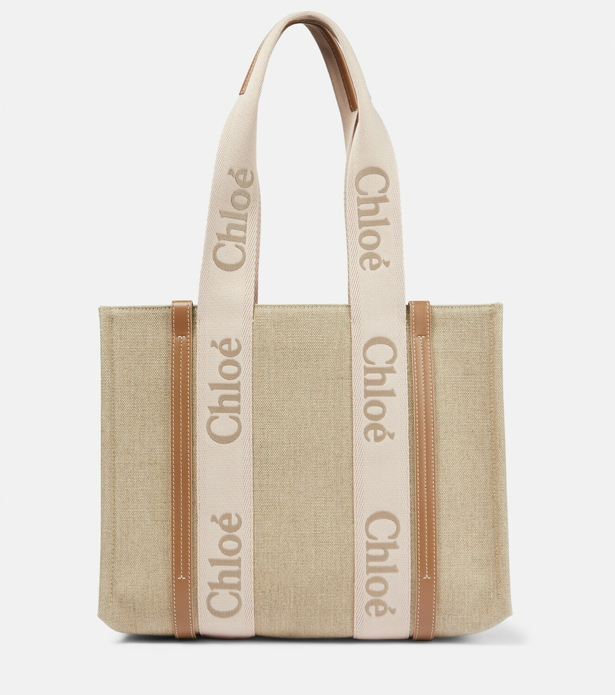 Chloé Woody Medium canvas tote bag