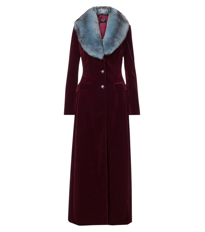Photo: Dolce&Gabbana Cotton velvet coat