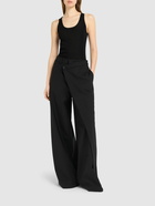 GIUSEPPE DI MORABITO Asymmetric Wool Blend Wide Pants