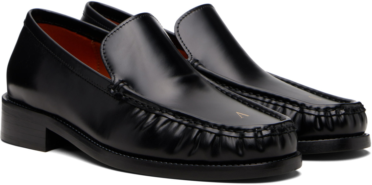 Acne Studios Black Leather Loafers