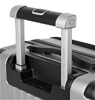 Montblanc - #MY4810 Cabin Trolley 55cm Leather-Trimmed Polycarbonate Suitcase - Silver
