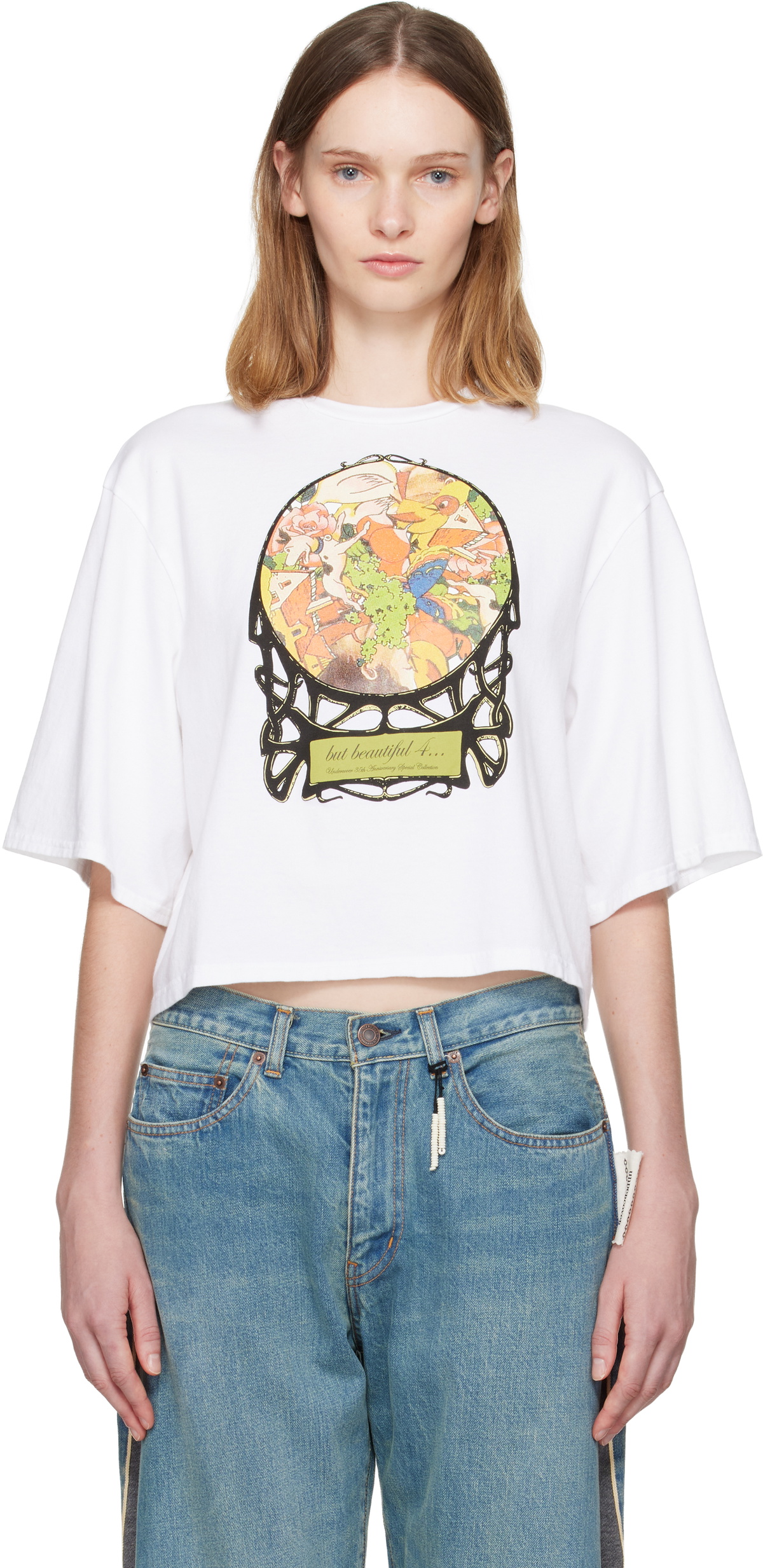 UNDERCOVER White UC2E1891 '35th Anniversary' T-shirt
