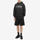 Han Kjobenhavn Men's Faded Logo Boxy Hoodie in Black