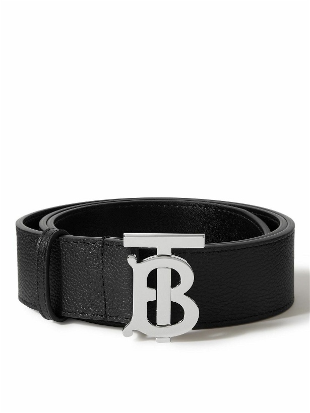 Photo: Burberry - 4cm Leather Belt - Black