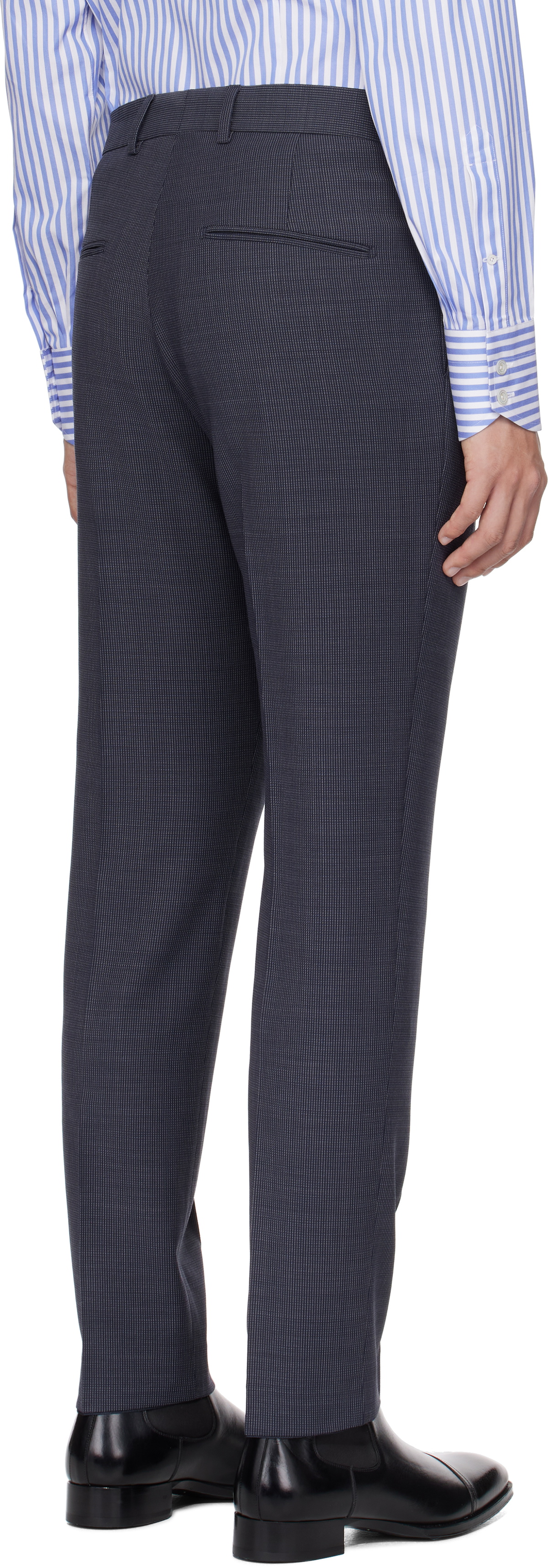 Tiger of Sweden Navy & Gray Tenuta Trousers