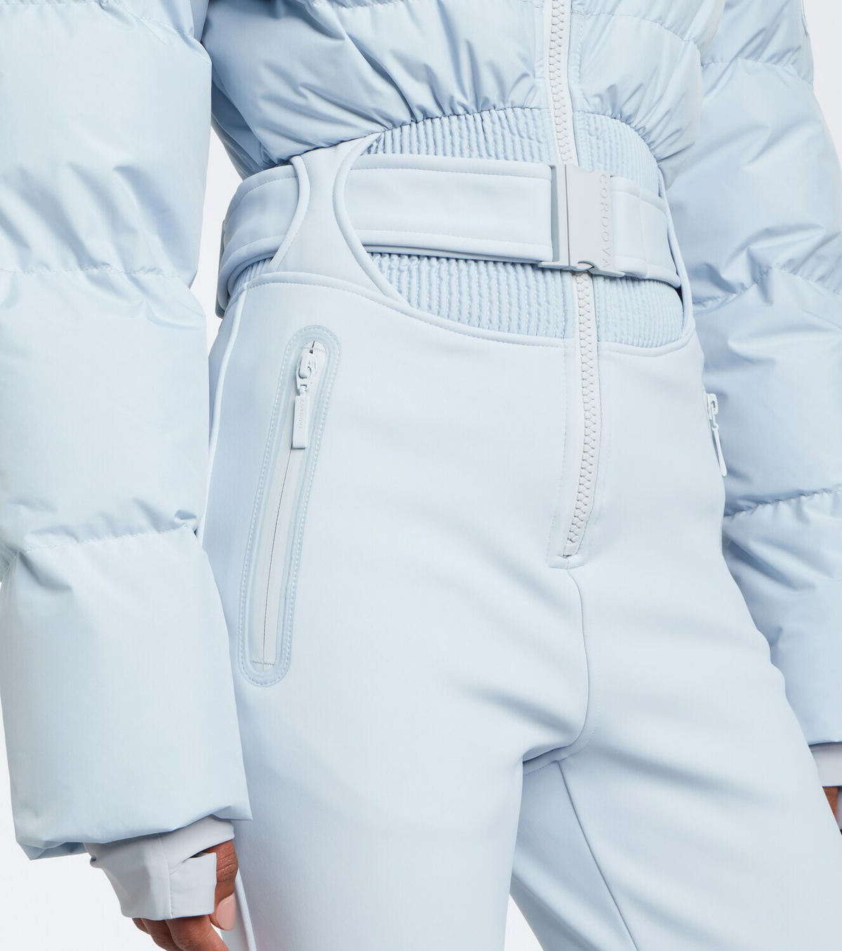 Cordova Fassa belted down ski suit