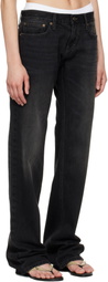 Raimundo Langlois Black Slim Straight Jeans