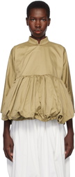 Comme des Garçons Comme des Garçons Khaki Cotton Twill Garment Washed Jacket