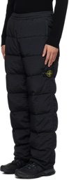 Stone Island Black Quilted Down Sweatpants