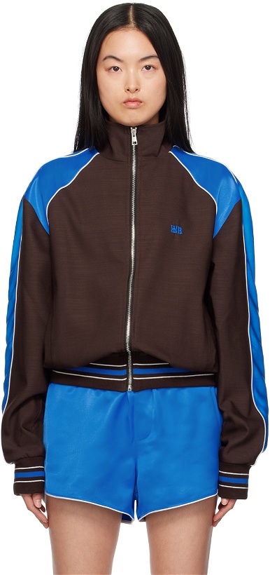Photo: Wales Bonner Brown & Blue Courage Track Jacket