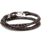 Paul Smith - Woven Leather Wrap Bracelet - Men - Brown