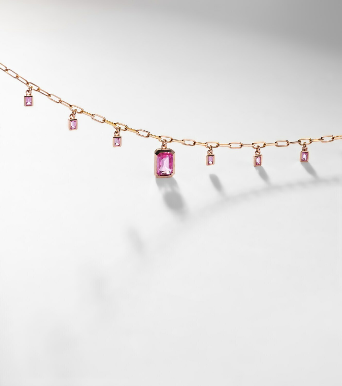 Shay Jewelry 18kt rose gold choker with sapphire and diamonds