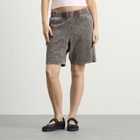 Dime Women's Classic Jersey Sweatshorts in Brown Washed