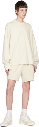 Calvin Klein Off-White Printed Long Sleeve T-Shirt