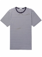 Sunspel - Striped Superfine Cotton-Jersey T-Shirt - Blue