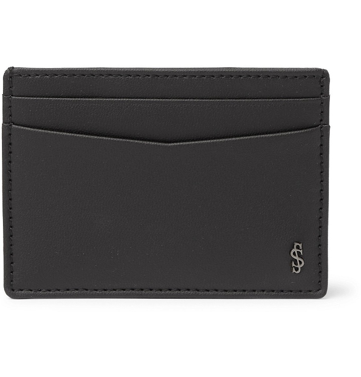 Photo: Serapian - Logo-Appliquéd Faux Leather Cardholder - Black