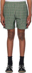 Kijun Green Check Shorts