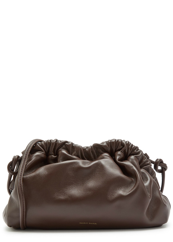 Photo: Mansur Gavriel Cloud Mini Leather Clutch - Chocolate - One Size