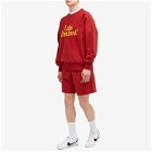 Late Checkout Men's Logo Sweatshirt in Red