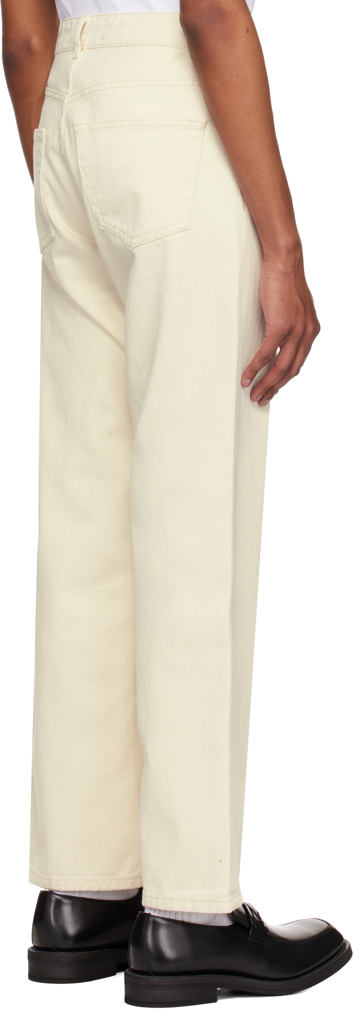 Róhe Off-White Relaxed Leg Jeans
