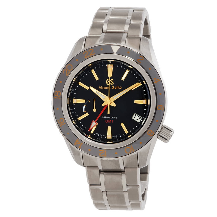 Photo: Grand Seiko Sport Spring Drive GMT Automatic Black Dial Mens Watch SBGE215
