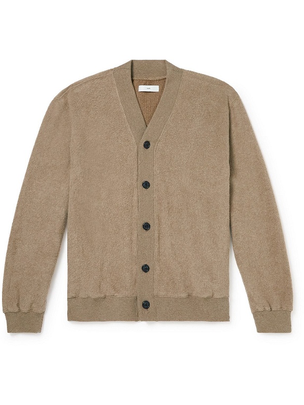 Photo: SSAM - Nolan Brushed Cotton and Camel Hair-Blend Cardigan - Brown