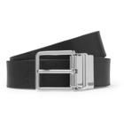 Paul Smith - 3cm Black and Dark-Green Reversible Leather Belt - Black