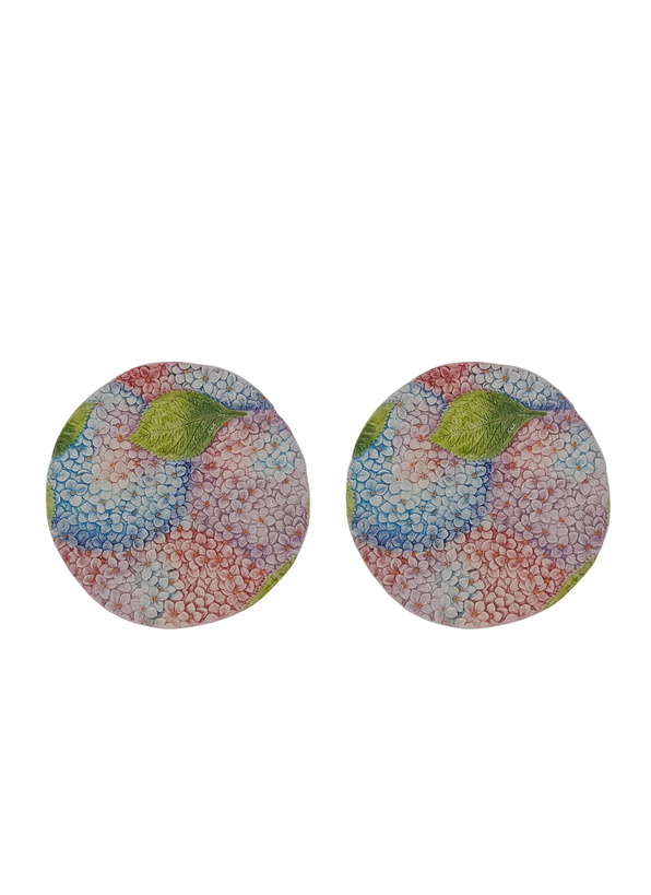 Photo: Les-Ottomans Set Of Two Ortensie Dessert Plates