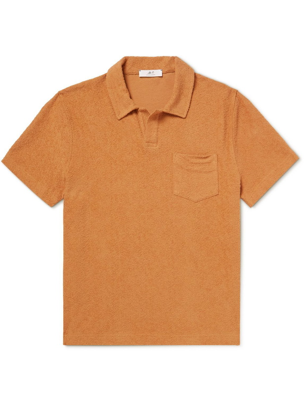 Photo: Mr P. - Organic Cotton-Terry Polo Shirt - Brown