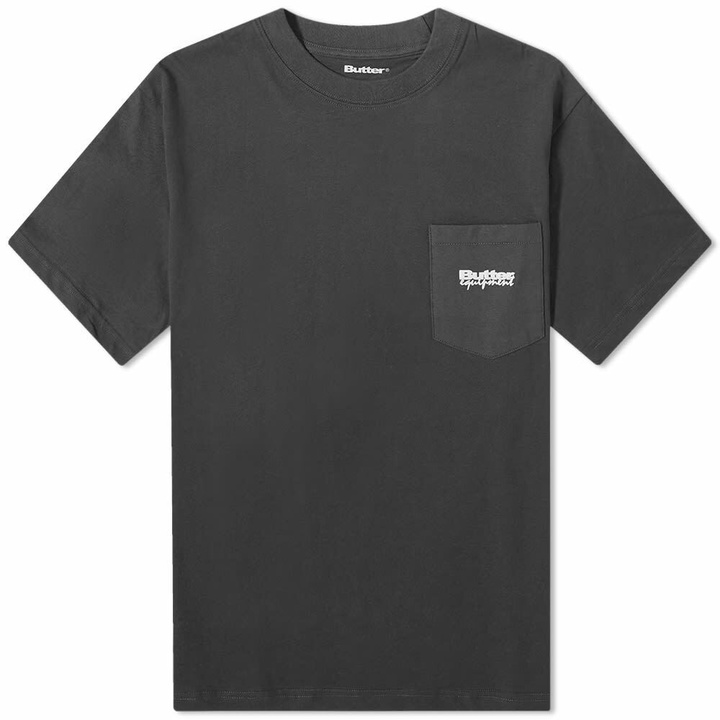 Photo: Butter Goods Men's Organic Pocket T-Shirt in Black