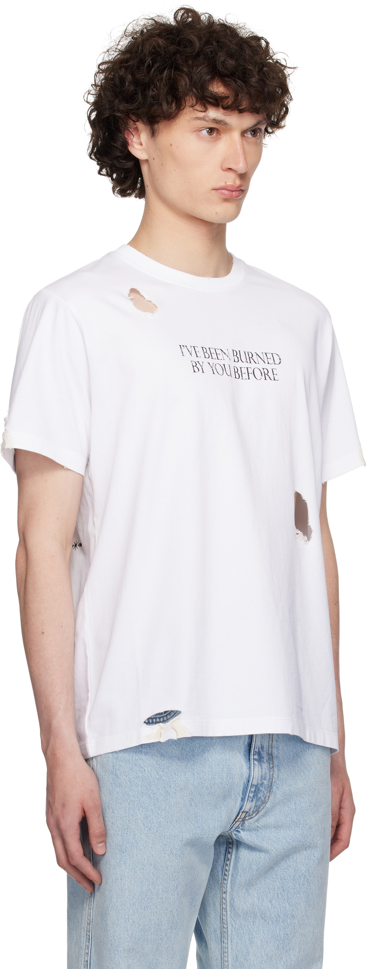 Coperni White Disney 'Burned By You Before' Boxy T-shirt