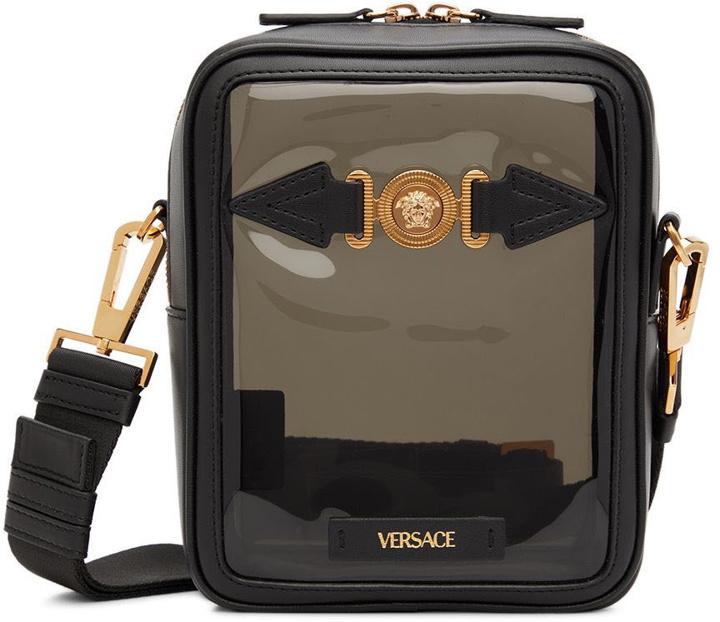 Photo: Versace Black Medusa Biggie Messenger Bag