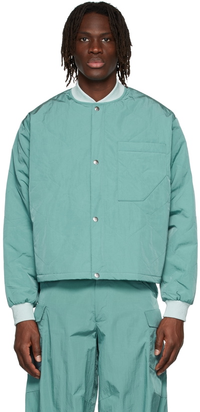 Photo: RK SSENSE Exclusive Blue Quilted Jacket