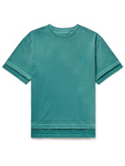 Ader Error - Oversized Logo-Embroidered Cotton-Blend Jersey T-Shirt - Blue