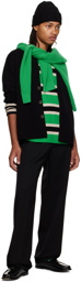 Guest In Residence Black & Green Striped Sweater