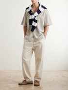 Polo Ralph Lauren - Convertible-Collar Logo-Embroidered Cotton-Piqué Shirt - Neutrals