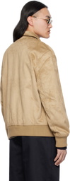 Axel Arigato Tan Archetype Varsity Bomber Jacket