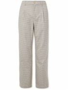 Saturdays NYC - Dean Straight-Leg Puppytooth Woven Trousers - Gray