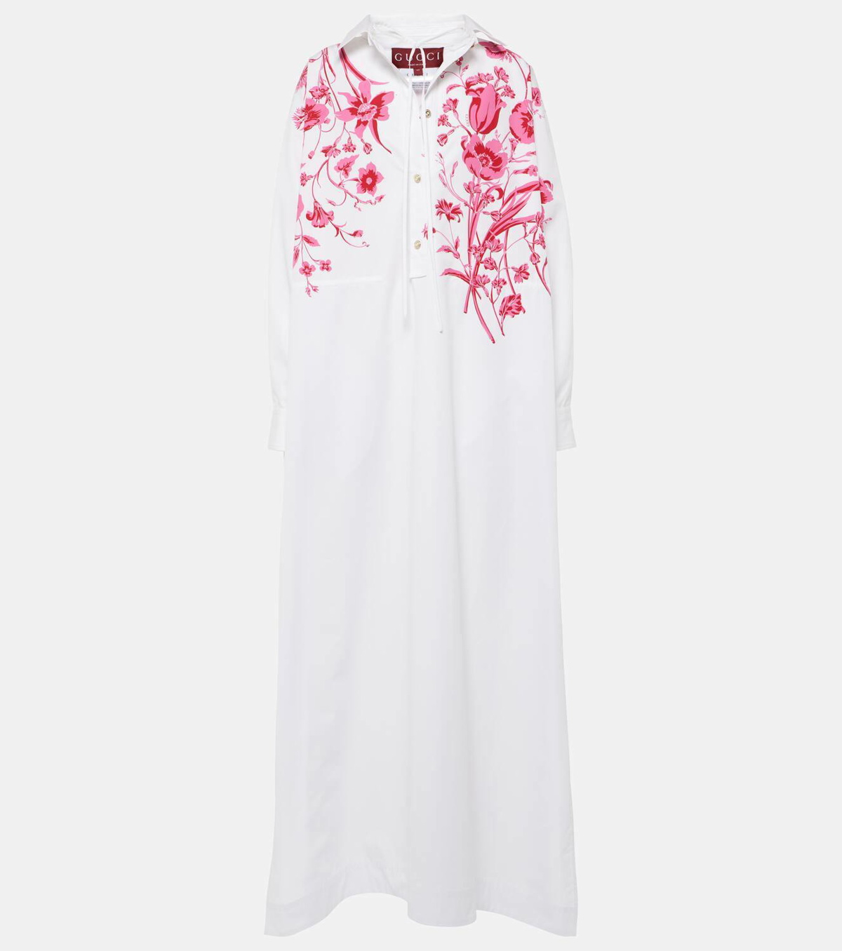 Gucci Floral cotton poplin maxi dress
