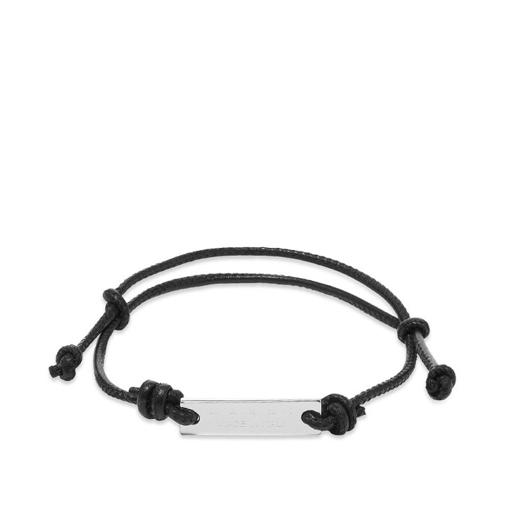 Photo: Marni Logo Plate Leather Bracelet