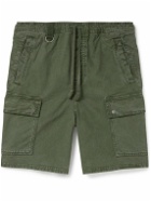 MANAAKI - Rua Cotton and Lyocell-Blend Twill Drawstring Cargo Shorts - Green