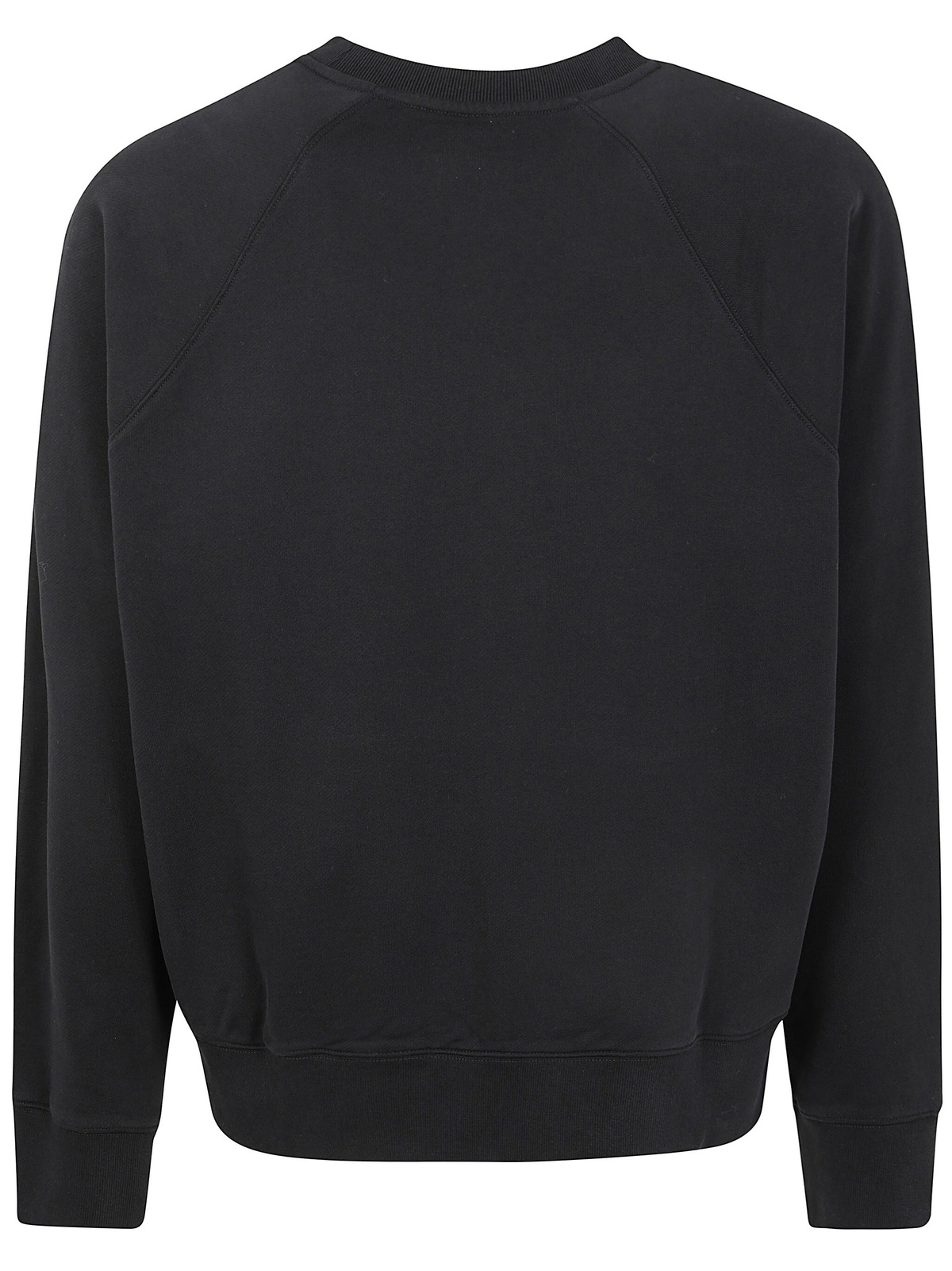 Maison Kitsune Embroidery Oversize Reglan Sweatshirt in Black