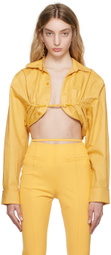 Jacquemus Yellow Le Raphia 'La Chemise Machou' Shirt