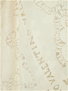 VALENTINO - Cotton Guipure Lace Long Cape