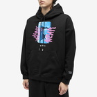 GCDS Men's G Graffiti Hoodie in Black