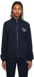 Emporio Armani Navy Zip Sweater