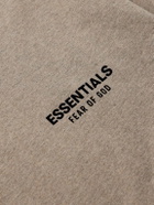 FEAR OF GOD ESSENTIALS - Logo-Appliquéd Cotton-Jersey T-Shirt - Brown