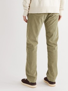 Officine Générale - James Straight-Leg Cotton-Corduroy Trousers - Green