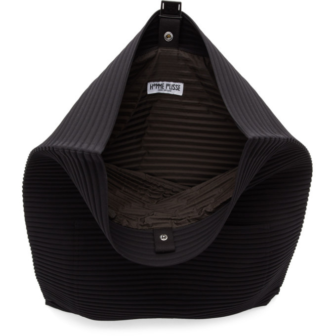 Homme Plisse Issey Miyake Black Pleated Flat Bag Homme Plisse