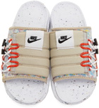 Nike Beige Asuna Crater Sandals